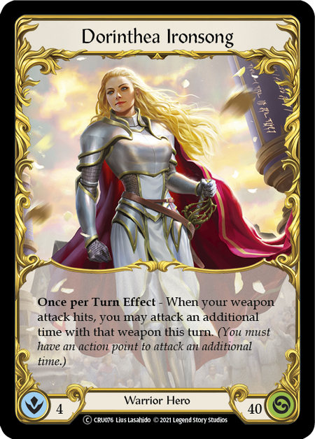 [076]【EN】Dorinthea Ironsong【CRU-UL】[C][Warrior][Hero]