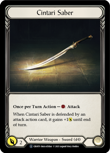 [079]【EN】Cintari Saber【CRU-UL】[R][Warrior][Weapon]