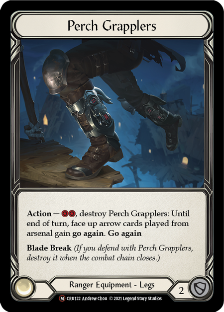 [122]【EN】【Rainbow Foil】Perch Grapplers【CRU-UL】[M][Ranger][Equipment]