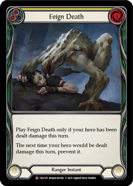 [125]【EN】【Rainbow Foil】Feign Death【CRU-UL】[M][Ranger]