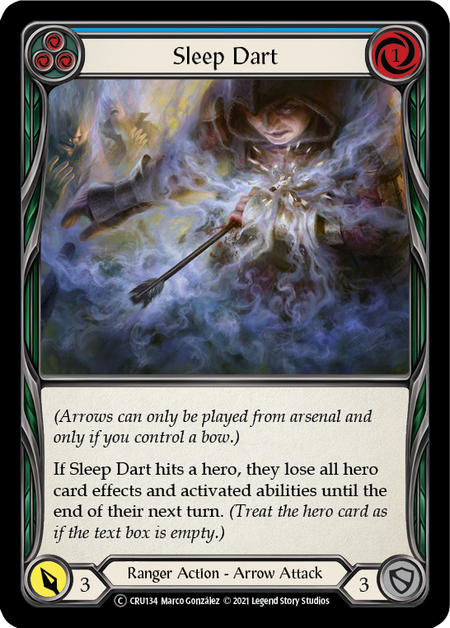 [134]【EN】Sleep Dart (青)【CRU-UL】[C][Ranger]