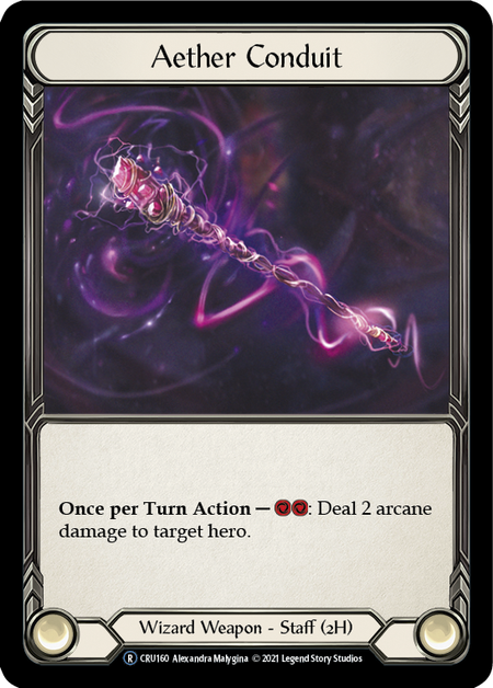[160]【EN】Aether Conduit【CRU-UL】[R][Wizard][Weapon]