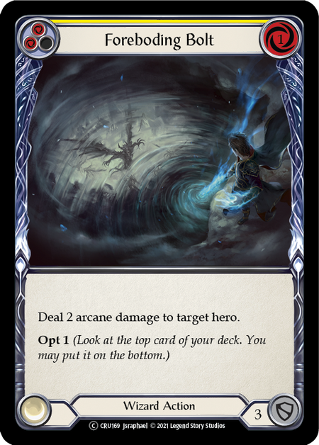 [169]【EN】Foreboding Bolt (黄)【CRU-UL】[C][Wizard]