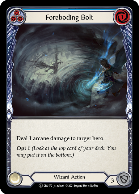 [170]【EN】Foreboding Bolt (青)【CRU-UL】[C][Wizard]
