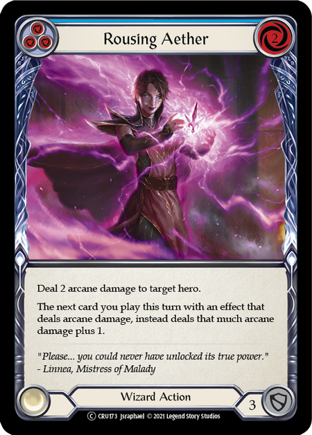 [173]【EN】Rousing Aether (青)【CRU-UL】[C][Wizard]