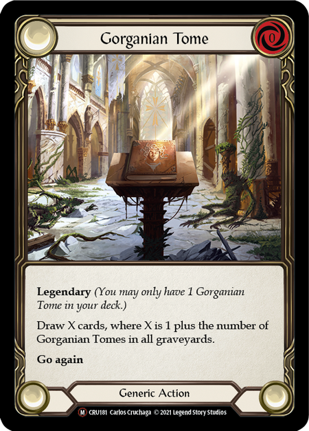 [181]【EN】【Rainbow Foil】Gorganian Tome【CRU-UL】[M][Generic]