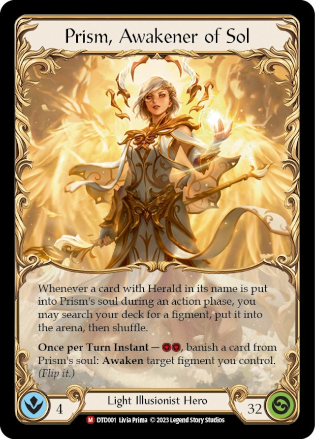 [001]【EN】Prism, Awakener of Sol【DTD】[M][Light Illusionist][Hero]