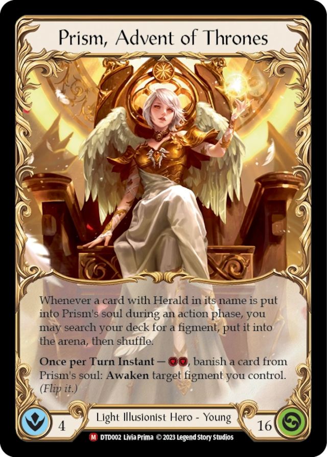 [002]【EN】Prism, Advent of Thrones【DTD】[M][Light Illusionist][Hero]