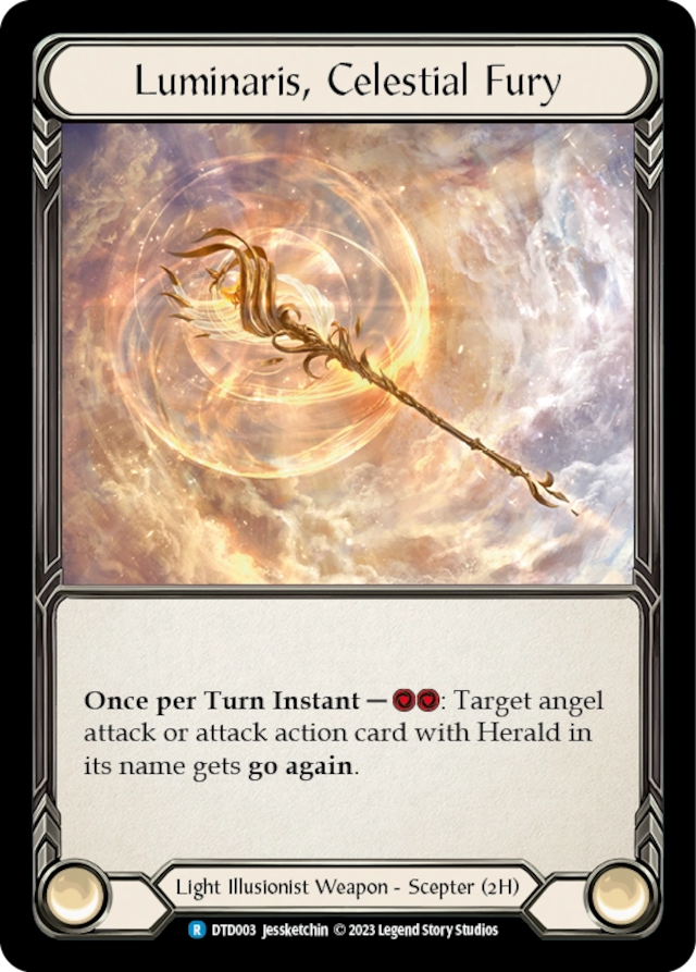 [003]【EN】Luminaris, Celestial Fury【DTD】[R][Light Illusionist][Weapon]