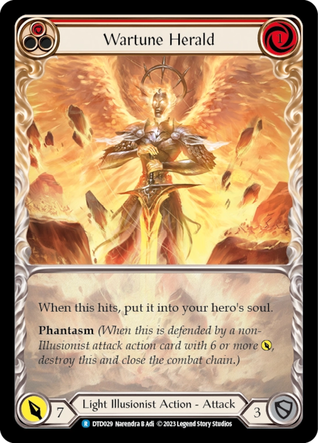 [029]【EN】【Extended Art】Wartune Herald[赤]【DTD】[R][Light Illusionist]