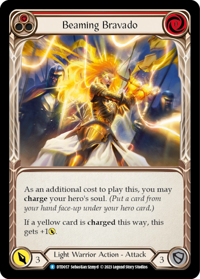 [057]【EN】Beaming Bravado[赤]【DTD】[R][Light Warrior]