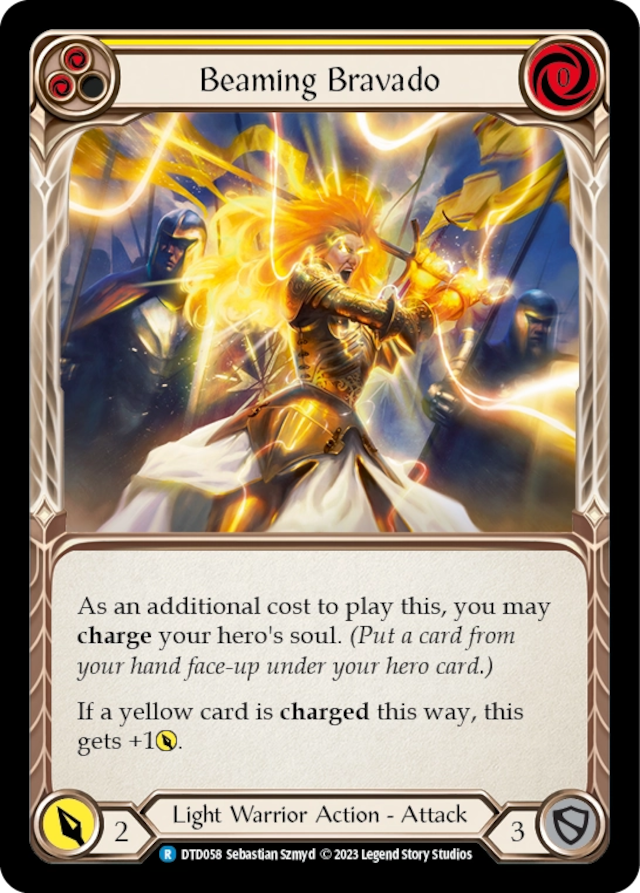 [058]【EN】Beaming Bravado[黄]【DTD】[R][Light Warrior]