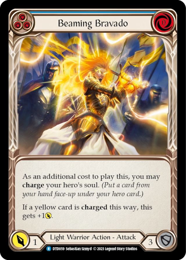 [059]【EN】Beaming Bravado[青]【DTD】[R][Light Warrior]