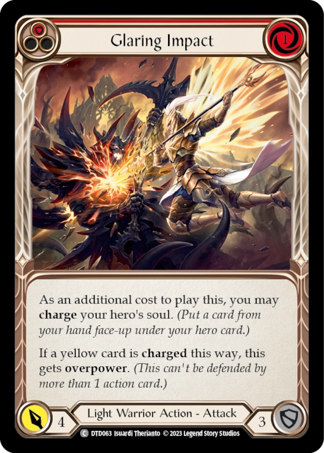 [063]【EN】Glaring Impact[赤]【DTD】[C][Light Warrior]