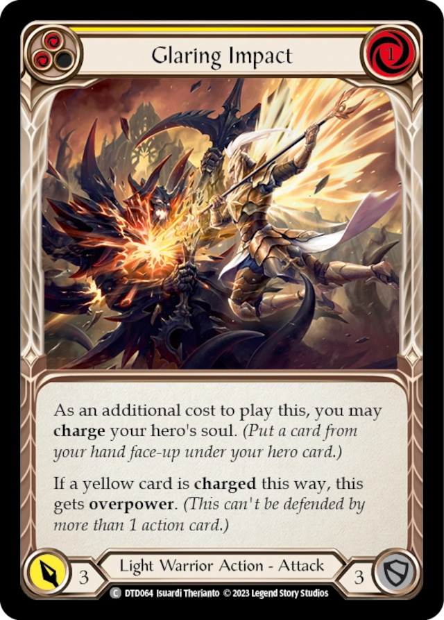 [064]【EN】Glaring Impact[黄]【DTD】[C][Light Warrior]