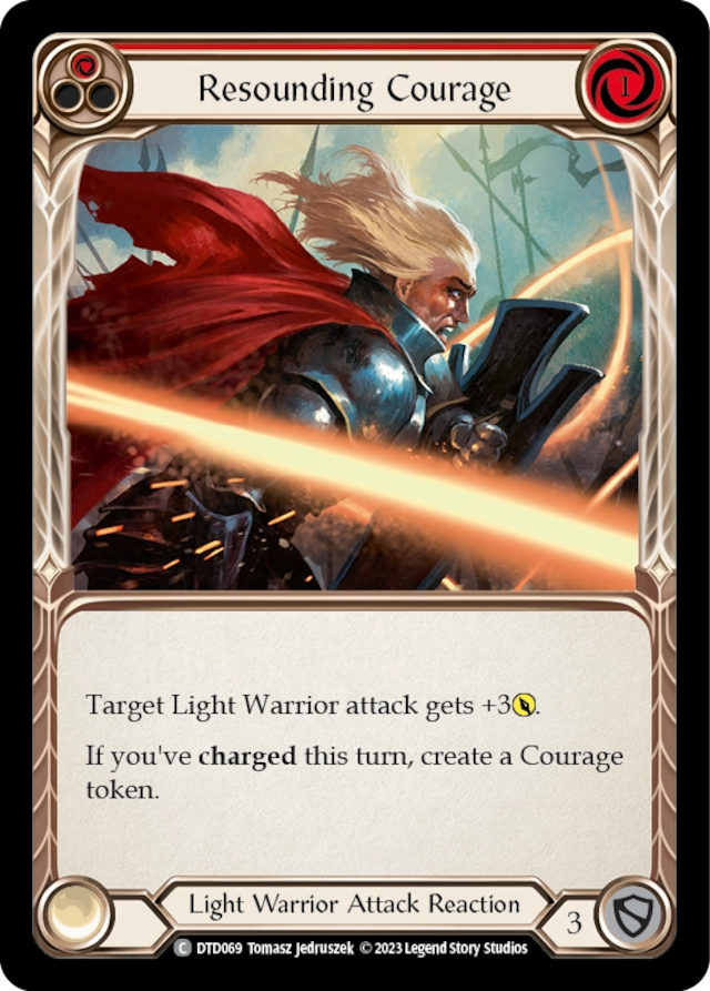 [069]【EN】Resounding Courage[赤]【DTD】[C][Light Warrior]