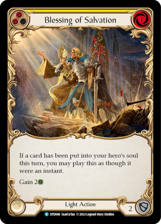 [086]【EN】【Rainbow Foil】Blessing of Salvation[黄]【DTD】[R][Light]