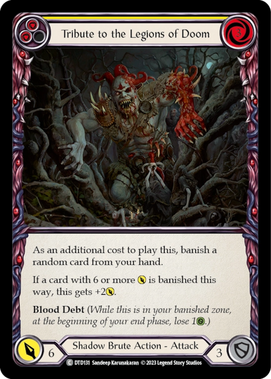 [131]【EN】【Rainbow Foil】Tribute to the Legions of Doom[黄]【DTD】[C][Shadow Brute]