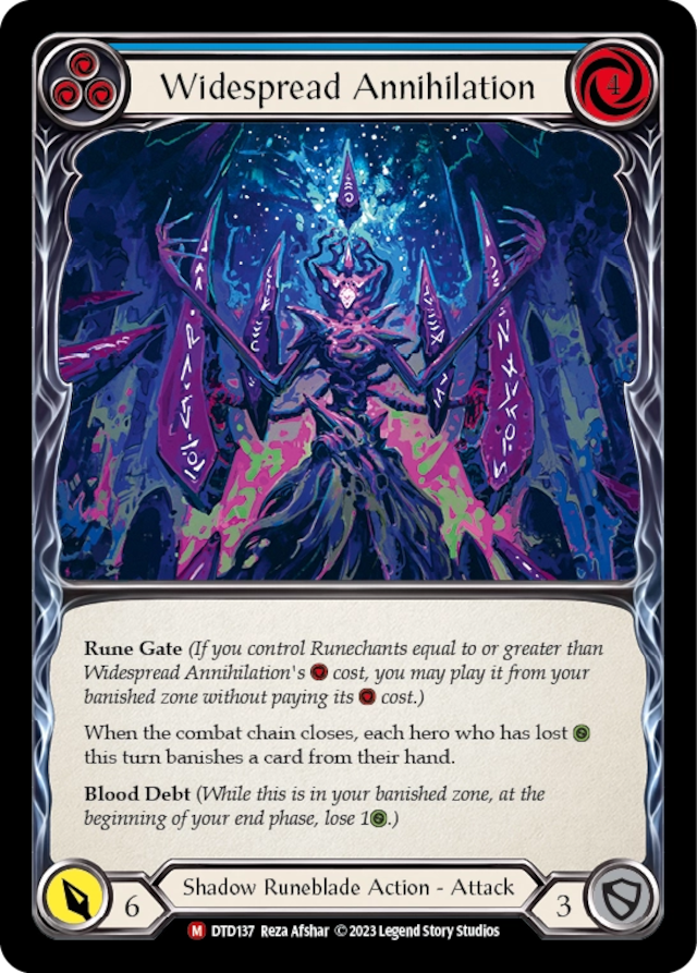 [137]【EN】【Rainbow Foil】Widespread Annihilation【DTD】[M][Shadow Runeblade]