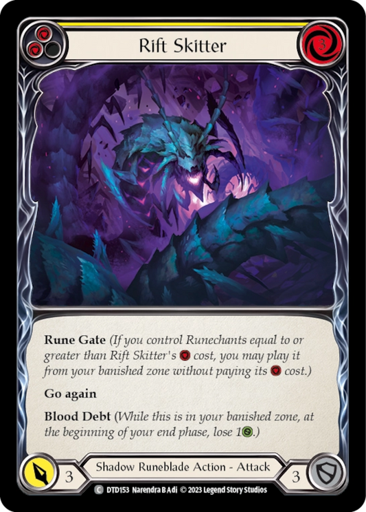 [153]【EN】Rift Skitter[黄]【DTD】[C][Shadow Runeblade]