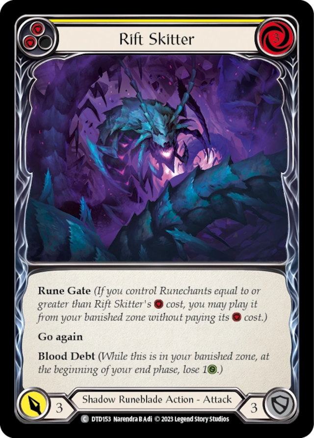 [153]【EN】Rift Skitter[黄]【DTD】[C][Shadow Runeblade]