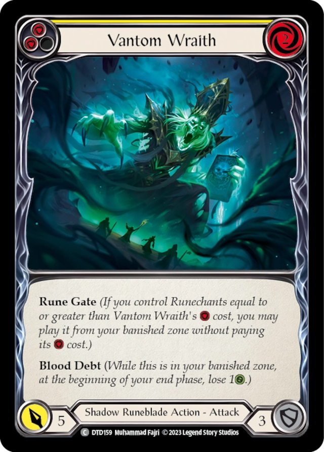 [159]【EN】Vantom Wraith[黄]【DTD】[C][Shadow Runeblade]