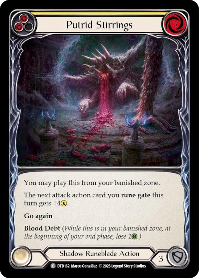 [162]【EN】【Rainbow Foil】Putrid Stirrings[黄]【DTD】[C][Shadow Runeblade]