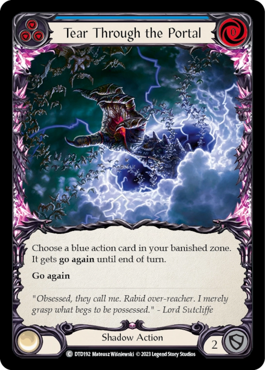 [192]【EN】【Rainbow Foil】Tear Through the Portal[青]【DTD】[C][Shadow]