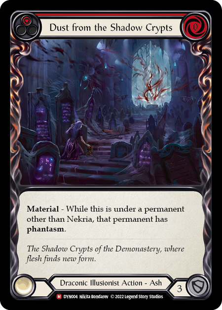 [004]【EN】【Rainbow Foil】Dust from the Shadow Crypts【DYN】[M][Draconic]