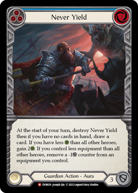 [029]【EN】【Rainbow Foil】Never Yield【DYN】[M][Guardian]