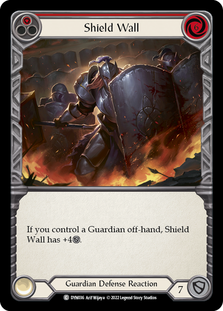 [036]【EN】【Rainbow Foil】Shield Wall (赤)【DYN】[C][Guardian]