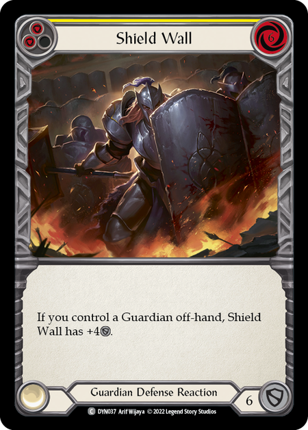 [037]【EN】【Rainbow Foil】Shield Wall (黄)【DYN】[C][Guardian]