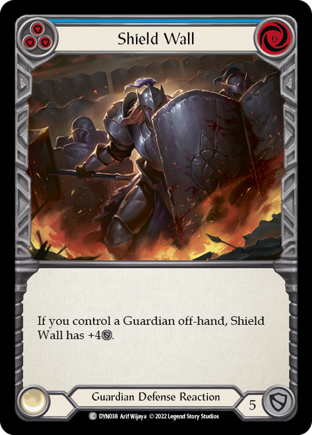 [038]【EN】Shield Wall (青)【DYN】[C][Guardian]