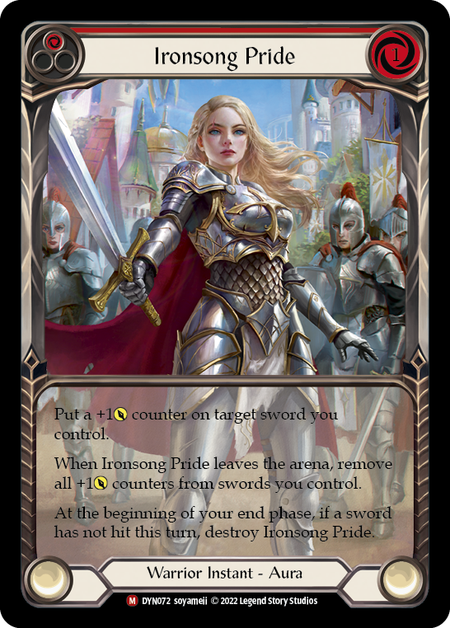 [072]【EN】【Rainbow Foill Extended Art】Ironsong Pride【DYN】[M][Warrior]