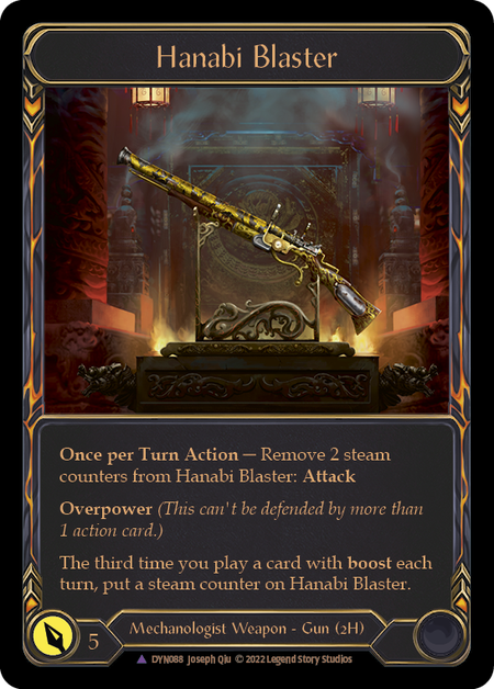 [088]【EN】【Cold Foil】Hanabi Blaster【DYN】[Marvel][Mechanologist][Weapon]