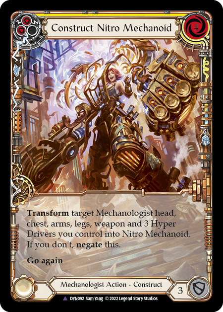 [092]【EN】【Cold Foill Extended Art】Construct Nitro Mechanoid【DYN】[Marvel][Mechanologist]