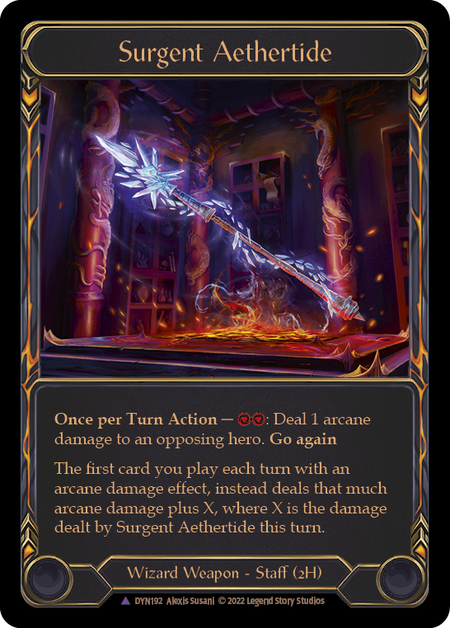 [192]【EN】【Cold Foil】Surgent Aethertide【DYN】[Marvel][Wizard][Weapon]