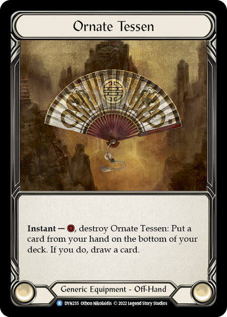 [235]【EN】【Cold Foil】Ornate Tessen【DYN】[R][Generic][Equipment]