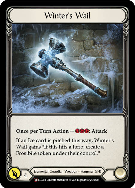 [003]【EN】Winter's Wail【ELE-UL】[M][Elemental Guardian][Weapon]