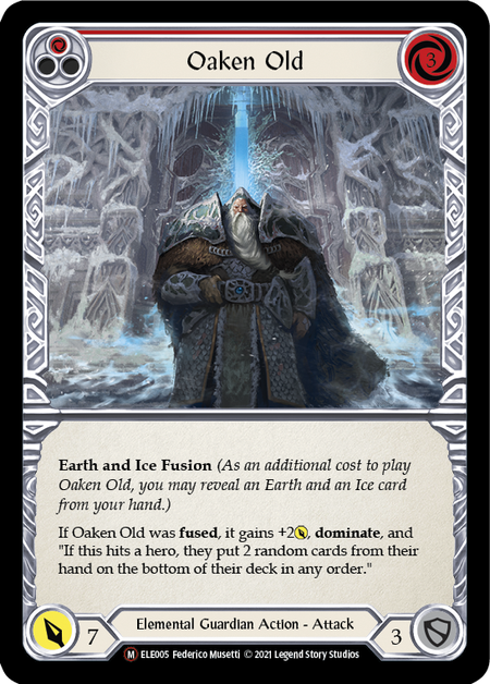 [005]【EN】【Rainbow Foil】Oaken Old【ELE-UL】[M][Elemental Guardian]