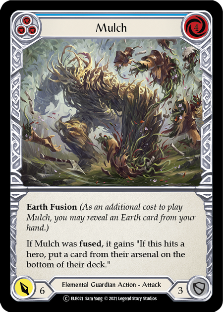 [021]【EN】Mulch (青)【ELE-UL】[C][Elemental Guardian]