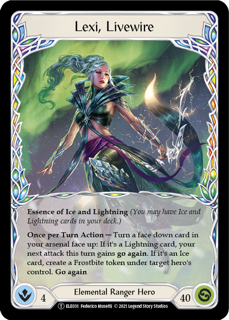 [031]【EN】Lexi, Livewire【ELE-UL】[T][Elemental Ranger][Hero]