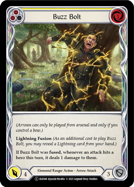 [048]【EN】Buzz Bolt (黄)【ELE-UL】[C][Elemental Ranger]