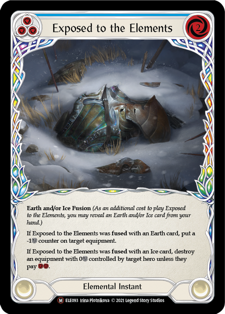 [093]【EN】【Rainbow Foil】Exposed to the Elements【ELE-UL】[M][Elemental]