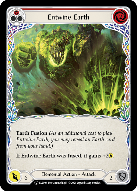 [094]【EN】【Rainbow Foil】Entwine Earth (赤)【ELE-UL】[C][Elemental]