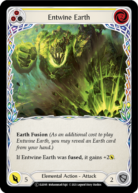 [095]【EN】【Rainbow Foil】Entwine Earth (黄)【ELE-UL】[C][Elemental]