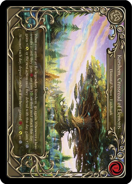 [000]【EN】【Rainbow Foil】Korshem, Crossroad of Elements【ELE-UL】[F][Elemental]