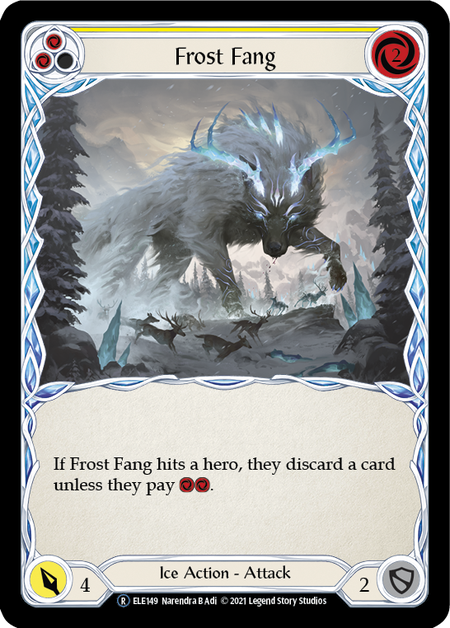 [149]【EN】【Rainbow Foil】Frost Fang (黄)【ELE-UL】[R][Ice]