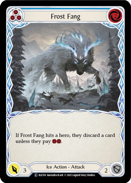 [150]【EN】【Rainbow Foil】Frost Fang (青)【ELE-UL】[R][Ice]