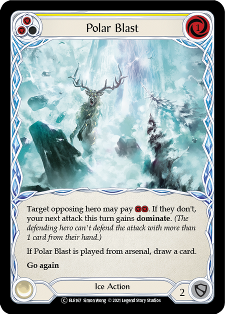 [167]【EN】【Rainbow Foil】Polar Blast (黄)【ELE-UL】[C][Ice]